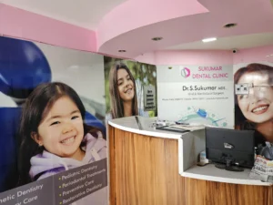reception at Sukumar Dental Clinic
